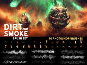 Dirt and Smoke photoshop brush set