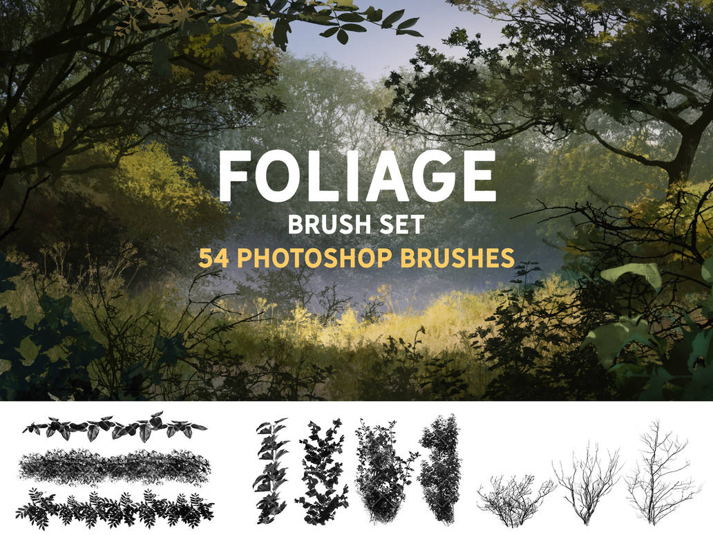 Foliage brush set by ZsoltKosa on DeviantArt