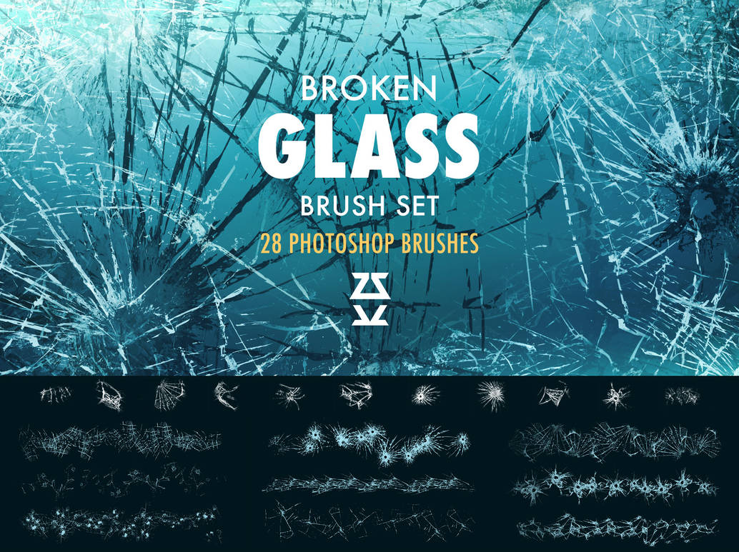 Broken glass Photoshop brush set by ZsoltKosa on DeviantArt