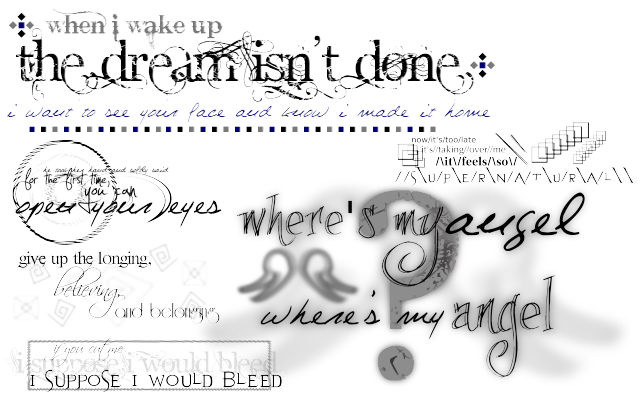 GIMP - Lyrics Brushes - Pack 2