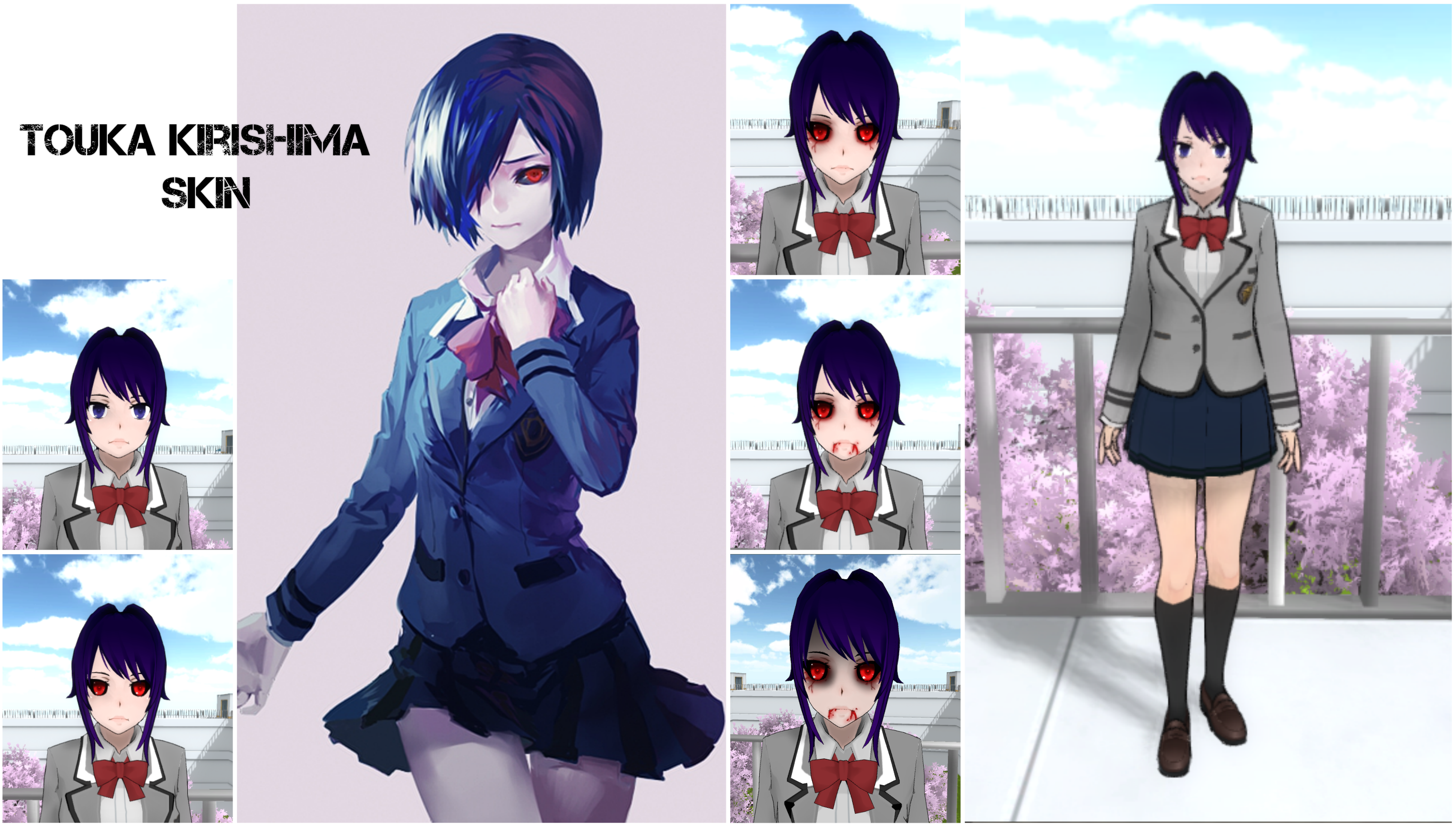 Yandere Simulator Skin: Touka Kirishima