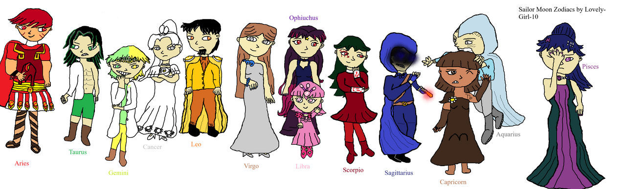Sailor Moon Zodiacs altogether (Alive) by Lovely-Girl-10 on DeviantArt