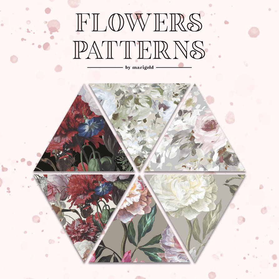 flowers #01 patterns by @ammonis by ammonis on DeviantArt