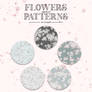 japanese flowers #01 patterns by @ammonis