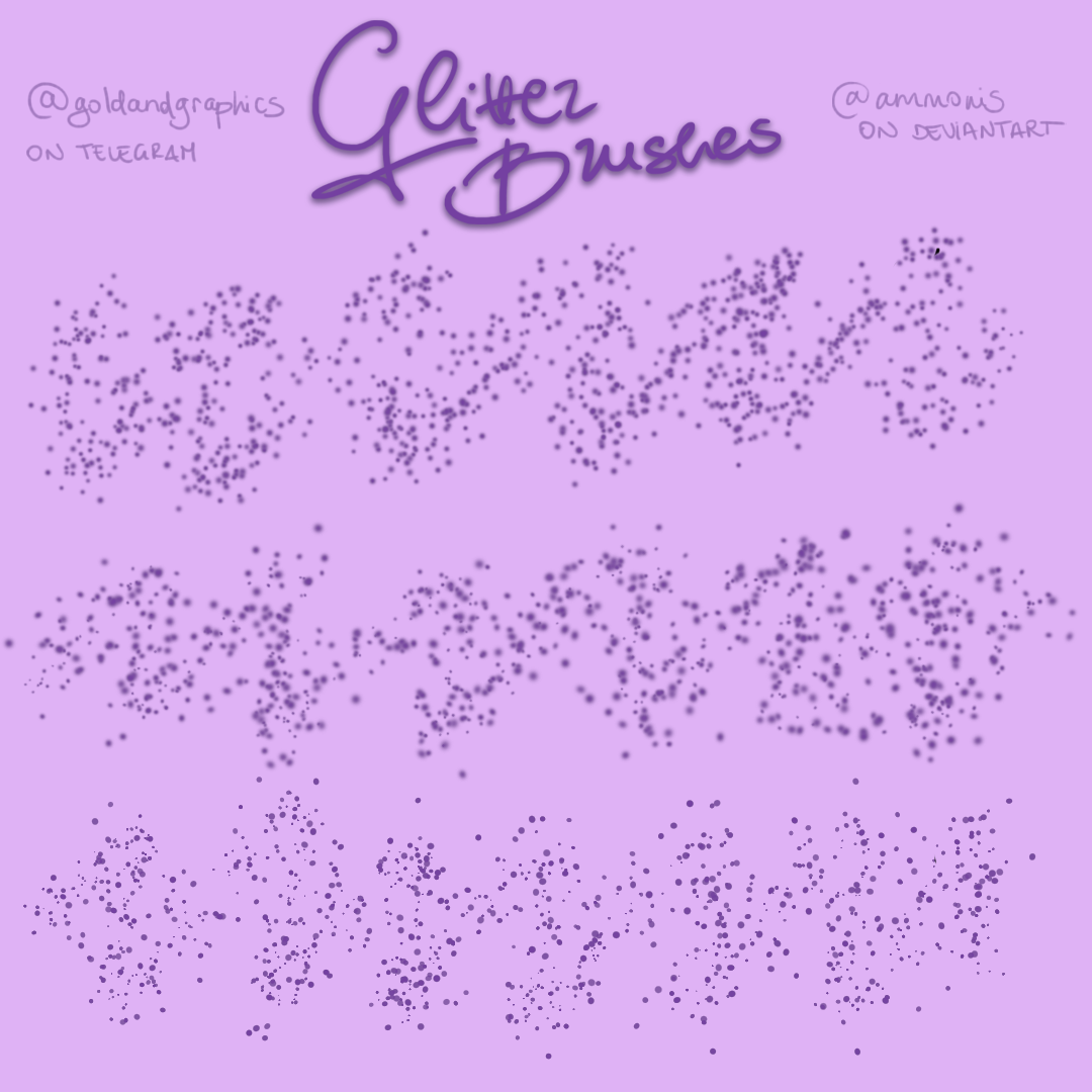 glitter brush | by @ammonis