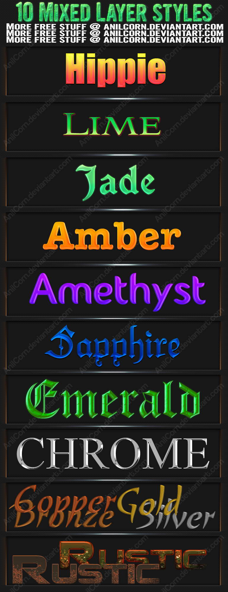 Mixed Layer Styles 4 by AnilCorn on DeviantArt
