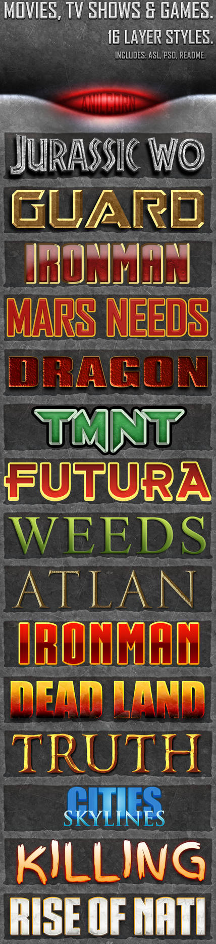 Movies TV Shows and Games Styles by AnilCorn on DeviantArt
