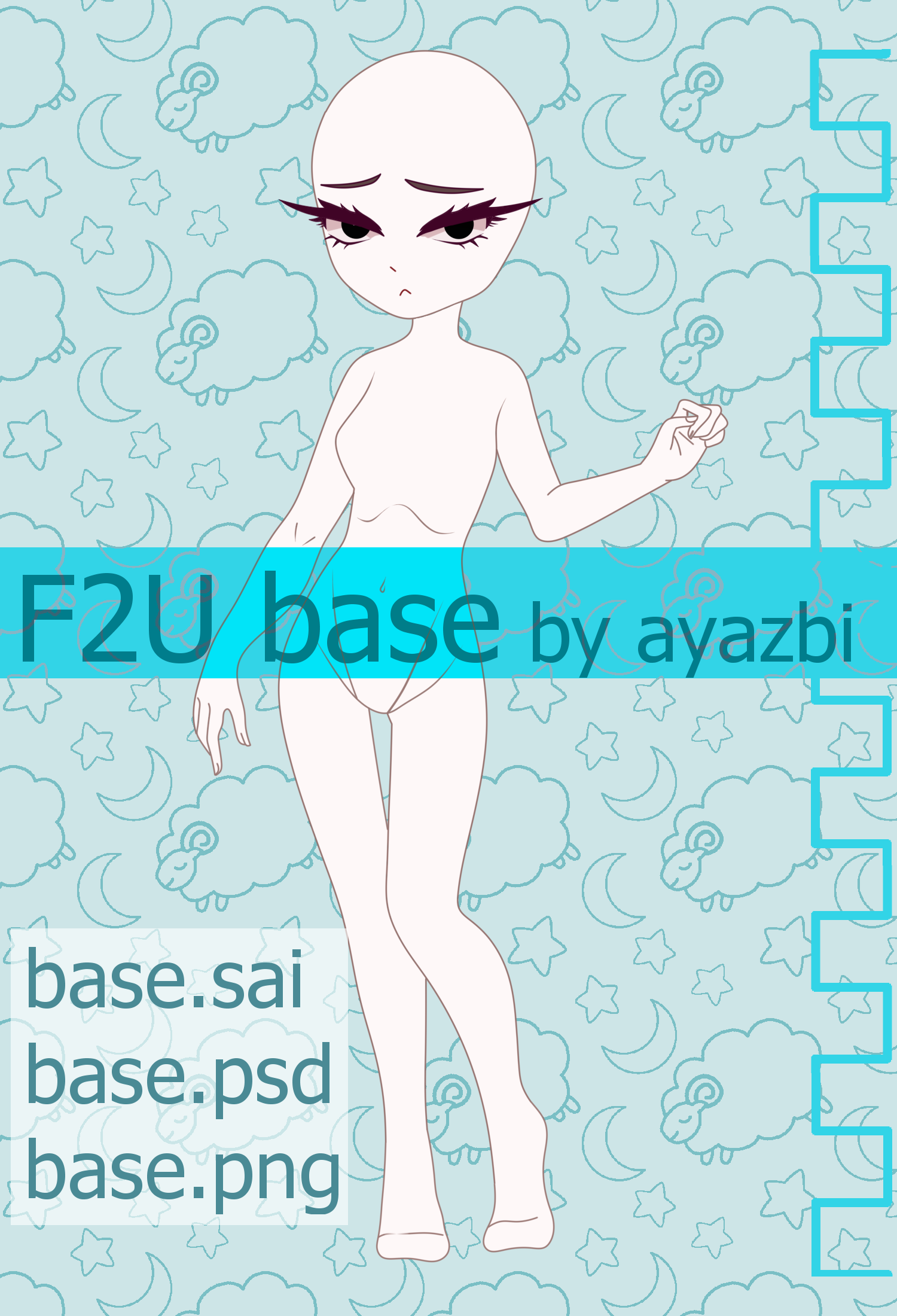 F2U base girl by AYAZBI on DeviantArt