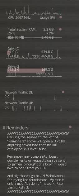 taboo_Vision Skin Rainmeter