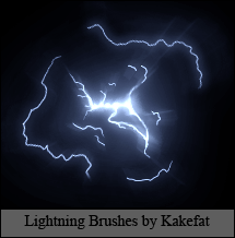 Lightning Brushes by Kakefat by kakefat on DeviantArt