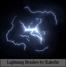Lightning Brushes by Kakefat by kakefat on DeviantArt