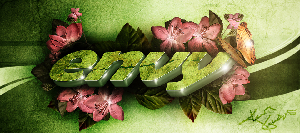 Envy 3D Text Wallpaper