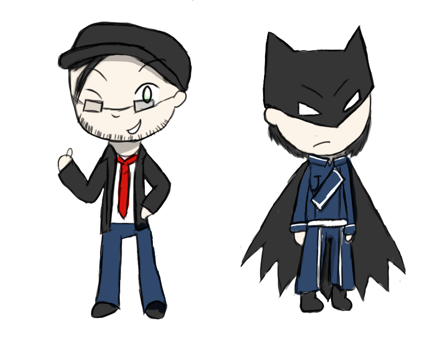 maes as the nostalgia critic and roy as batman