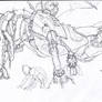 mech dragon sketch