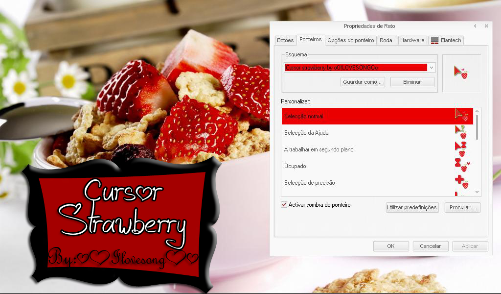 Cursor strawberry by oOILOVESONGOo on DeviantArt