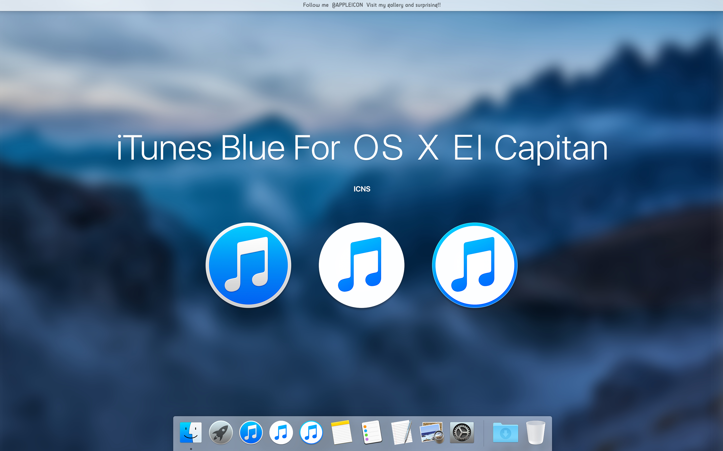 iTunes Blue For OS X El Capitan