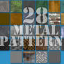 28 Seamless Metal Patterns for Photoshop