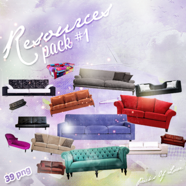 Sofa PNG Pack by melismerve22 on DeviantArt