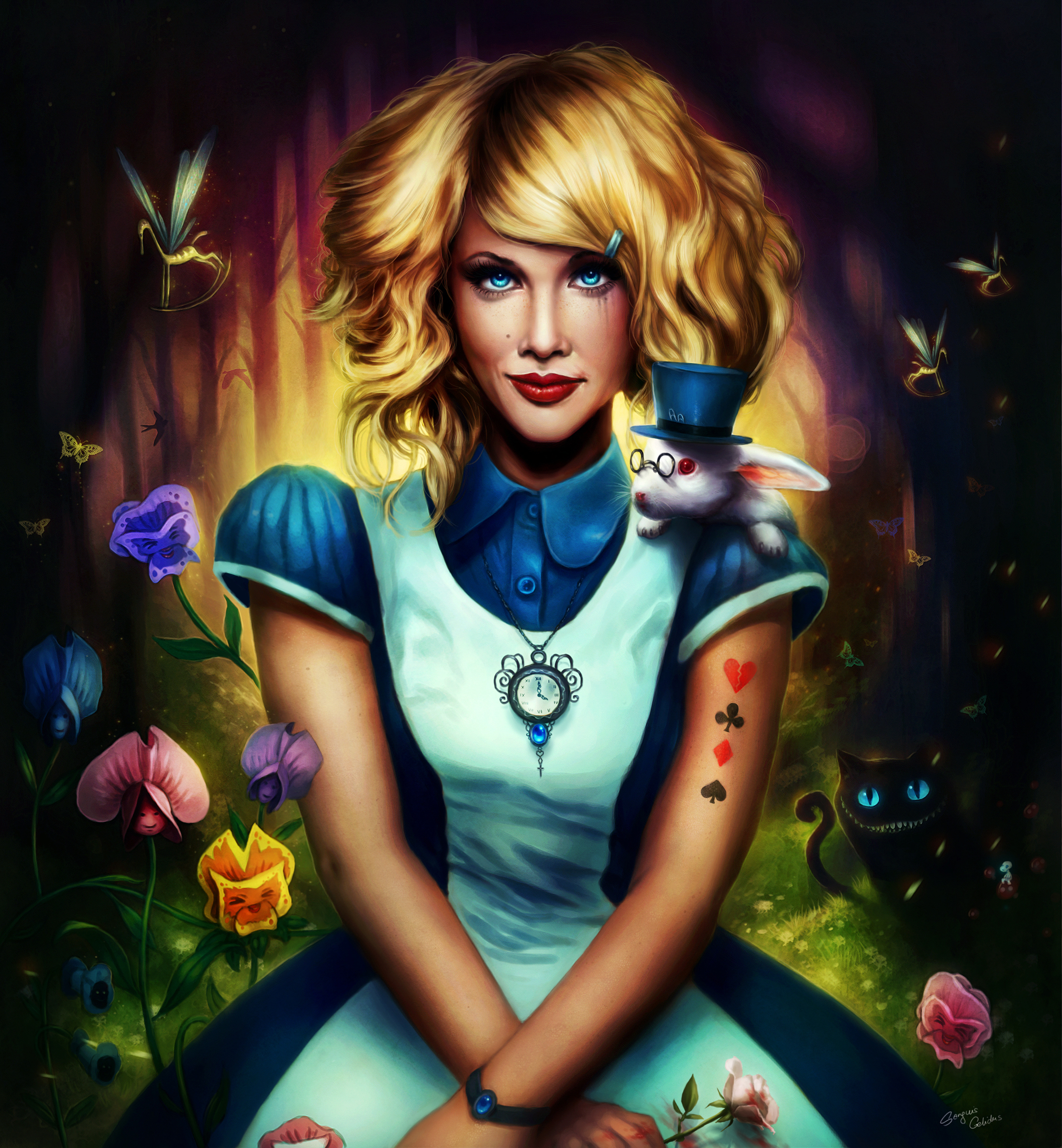 alice in wonderland drawings