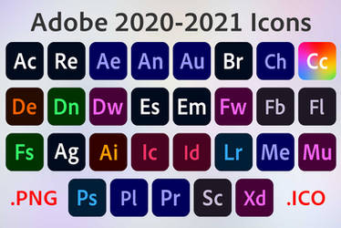 Adobe 2020-2021 Icons