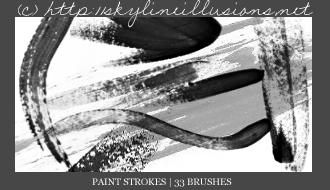 Paint Strokes PS Brushes by SkylineIllusions
