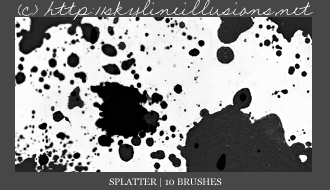 Splatter PS Brushes by SkylineIllusions on DeviantArt