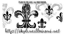 Fleur de Lis Brushes