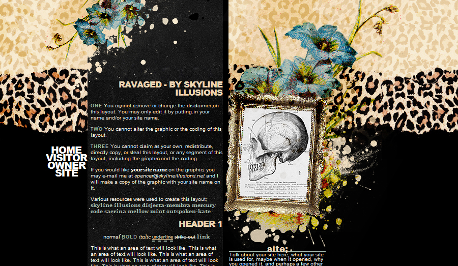 Ravaged Layout by SkylineIllusions on DeviantArt