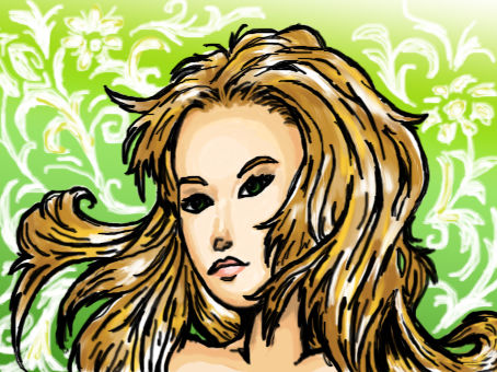 Girl Flowing hair by needformang on DeviantArt