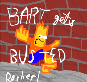 Bart gets Busted Cover