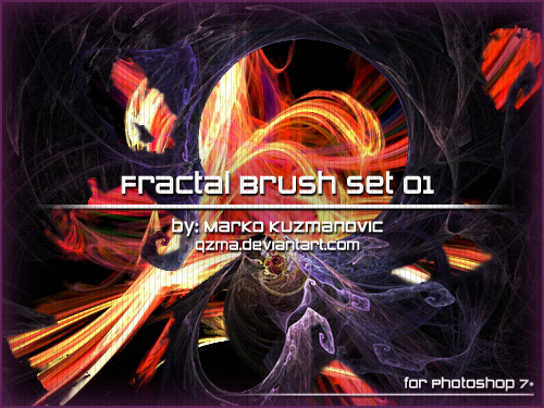 Fractal Brush Set 01 by Qzma
