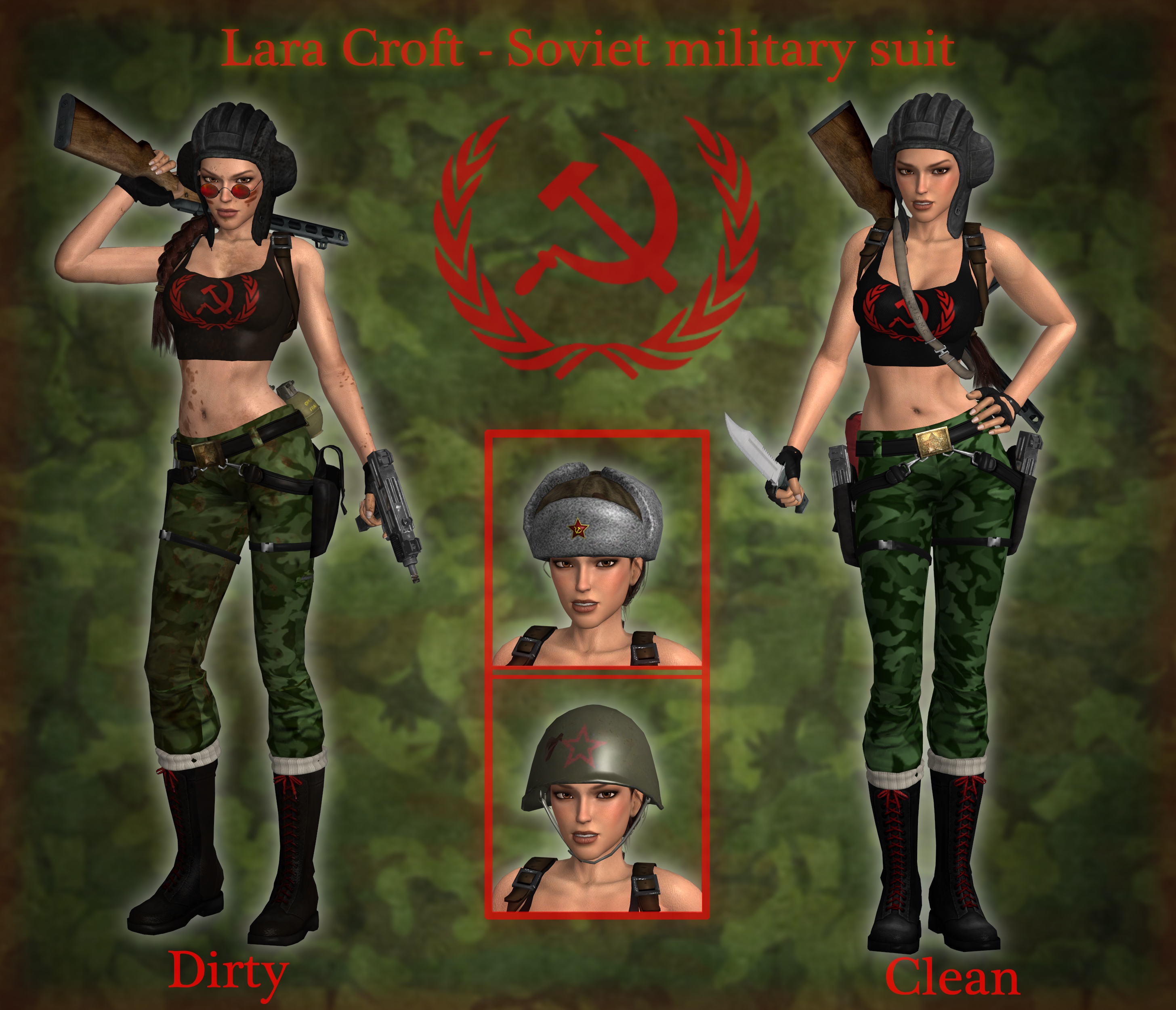 Lara Croft - Soviet military suit