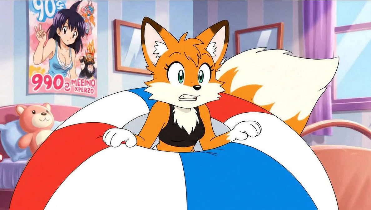 Fox with Beach Ball IA video (29) by delta-28 on DeviantArt