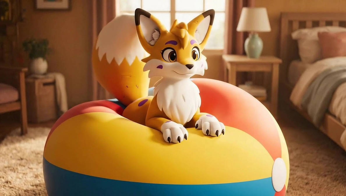 Fox with Beach Ball IA video (22) by delta-28 on DeviantArt
