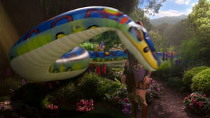 Amazon Woman vs Inflatable Snake IA video (13)