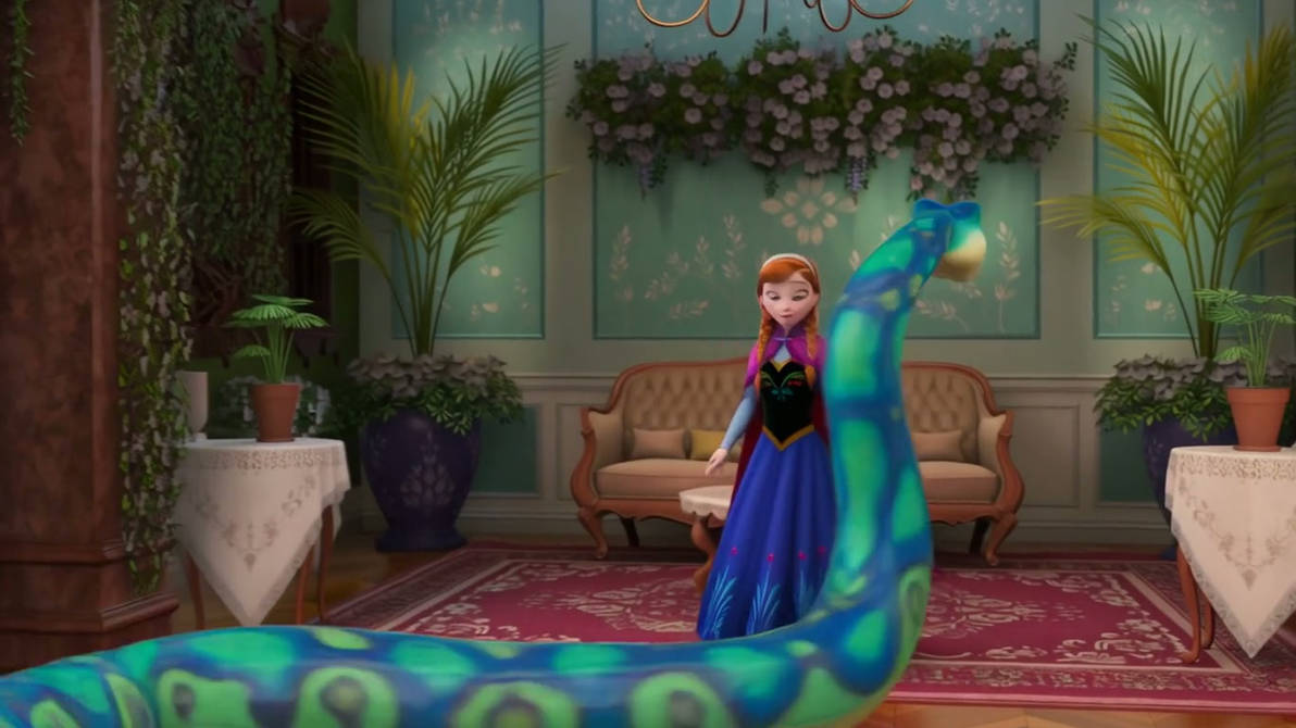 Anna Inflatable Anna (Frozen) vs inflatable snake AI video (27) by delta-28 on DeviantArt