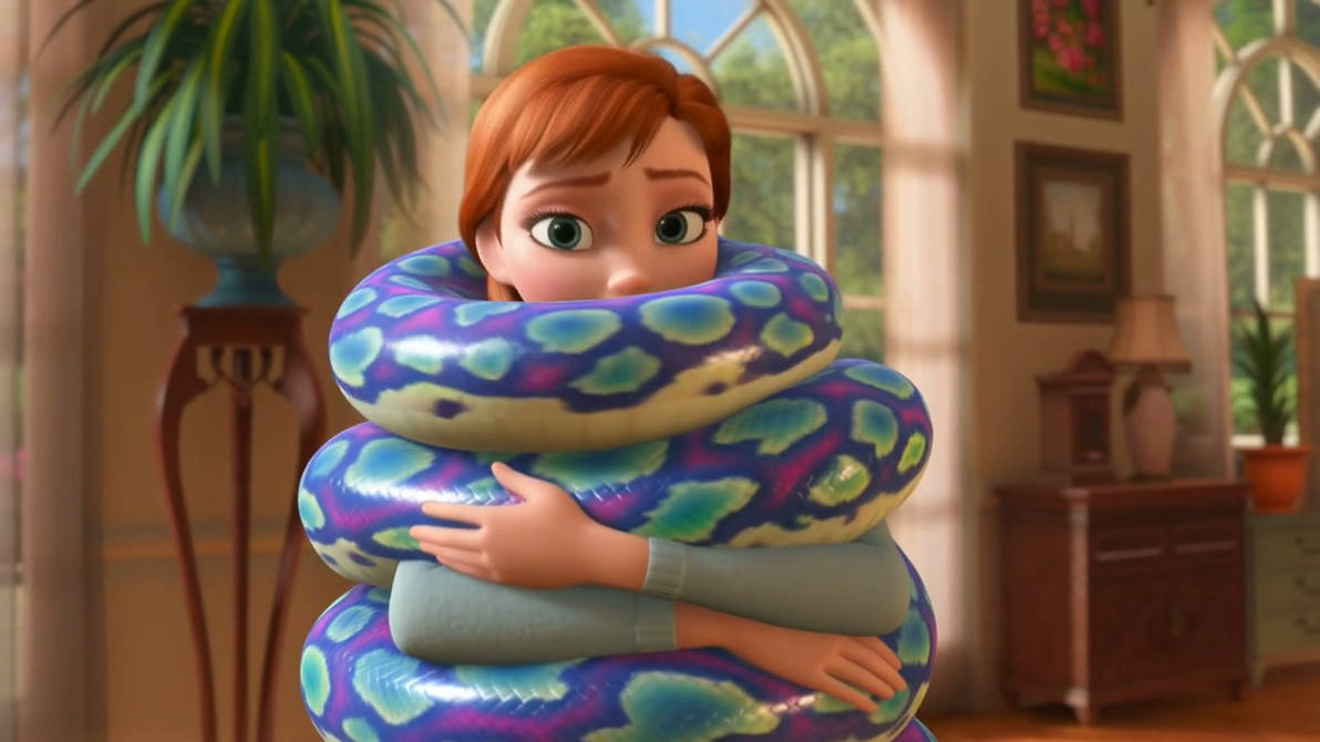 Anna Inflatable Anna (Frozen) vs inflatable snake AI video (23) by delta-28 on DeviantArt