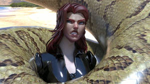 Daz 3D - Titanoboa vs Black Widow #2 Clip 3