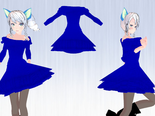 MMD Simple Dress DL by Verkania on DeviantArt