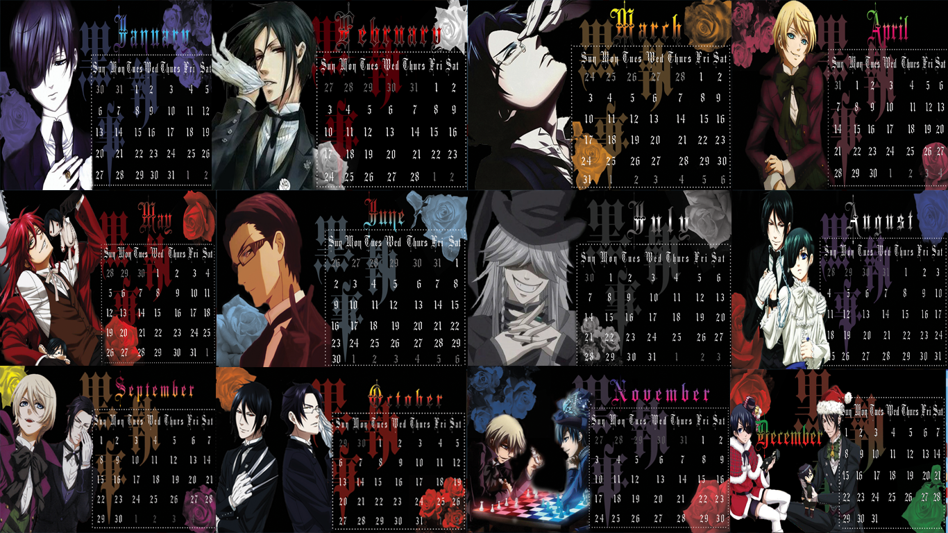 Black Butler 2013 Calendar