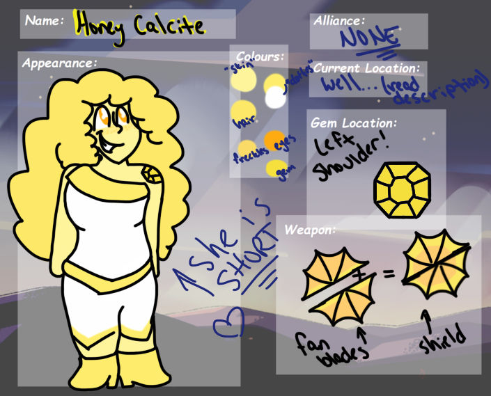 Honey Reference Sheet by GalaxyGems on DeviantArt