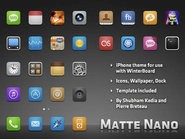 Matte Nano theme for iPhone