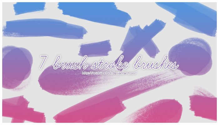 7 Brush Stroke Brushes by acidmii-stock on DeviantArt