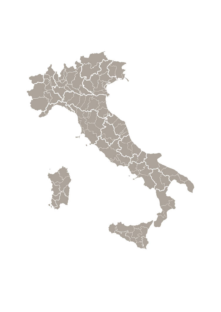 Cartina Italia Divisa Per Province