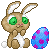 Easter Bunny with Egg - F2U!