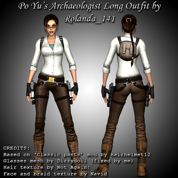 Archaeologist Long Outfit mod by HailSatana on DeviantArt