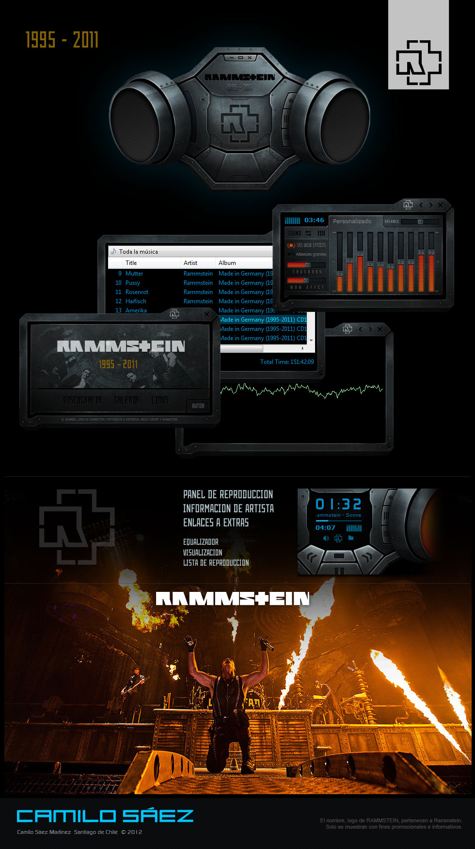 Rammstein 1995 - 2011 WMP Skin by MeisterMzk on DeviantArt