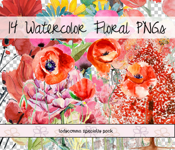 Watercolor Floral Pngs By Ladycomma On Deviantart