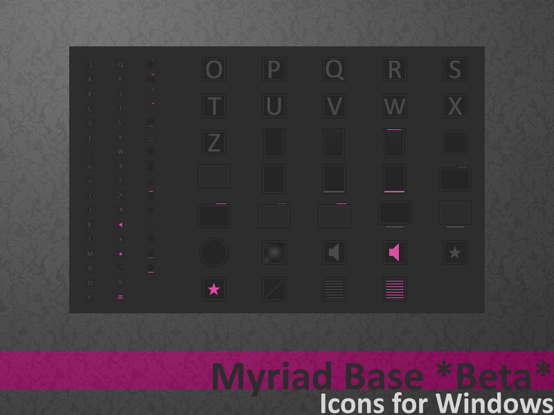 Myriad Base Icons BETA