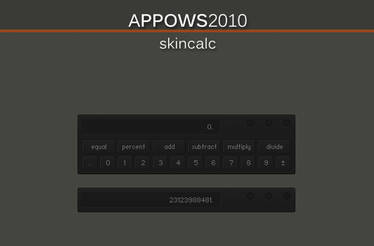 Appows2010 SkinCalc